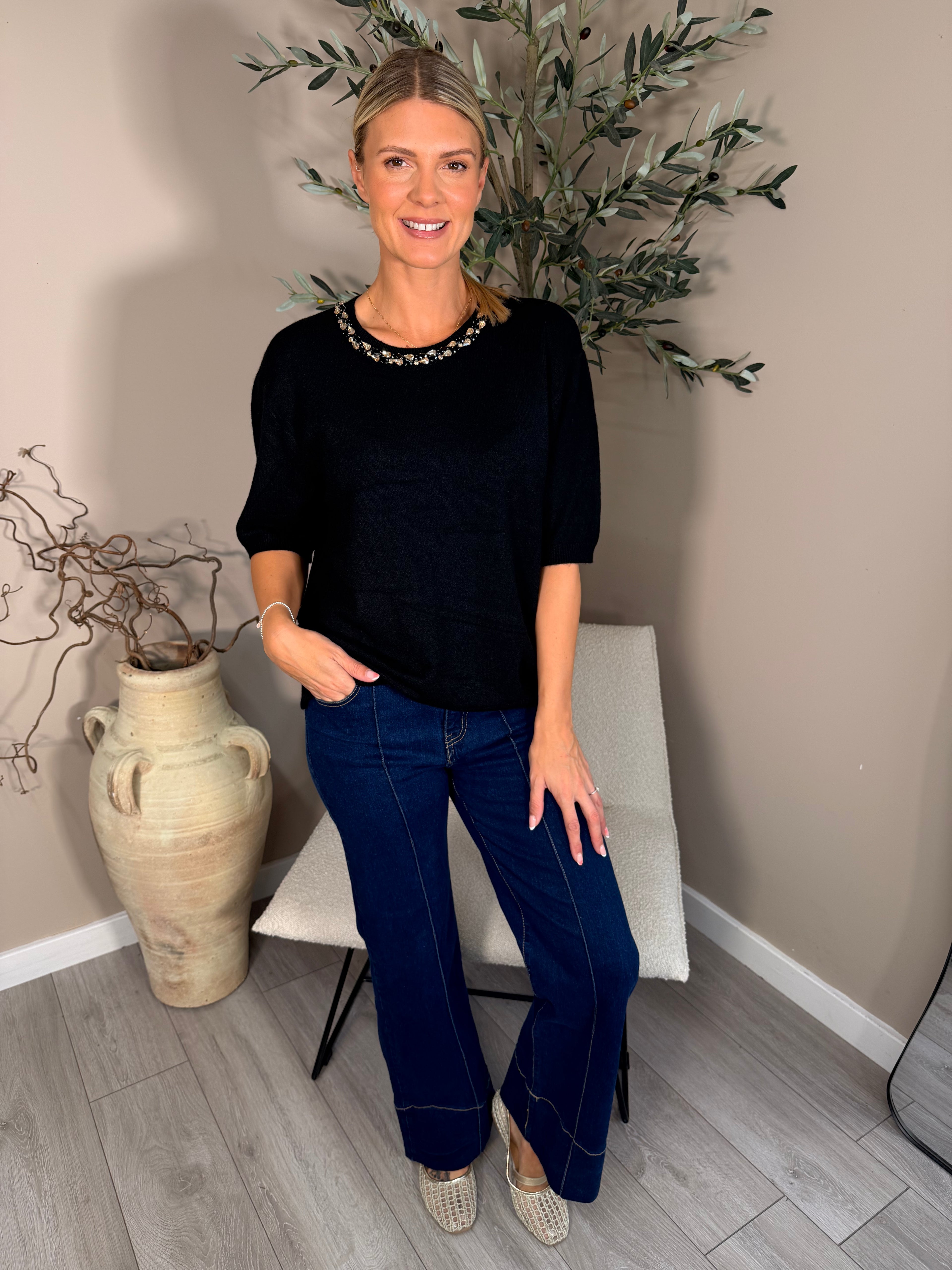 Brompton Jewel Knit Top