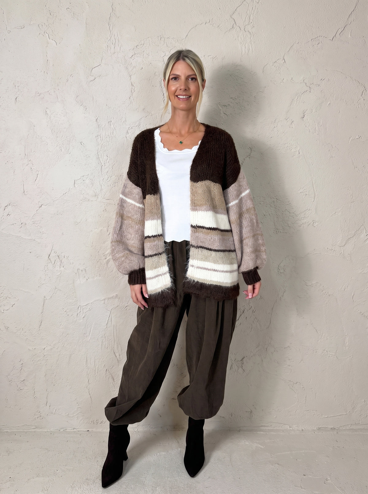 Boston Stripe Cardi