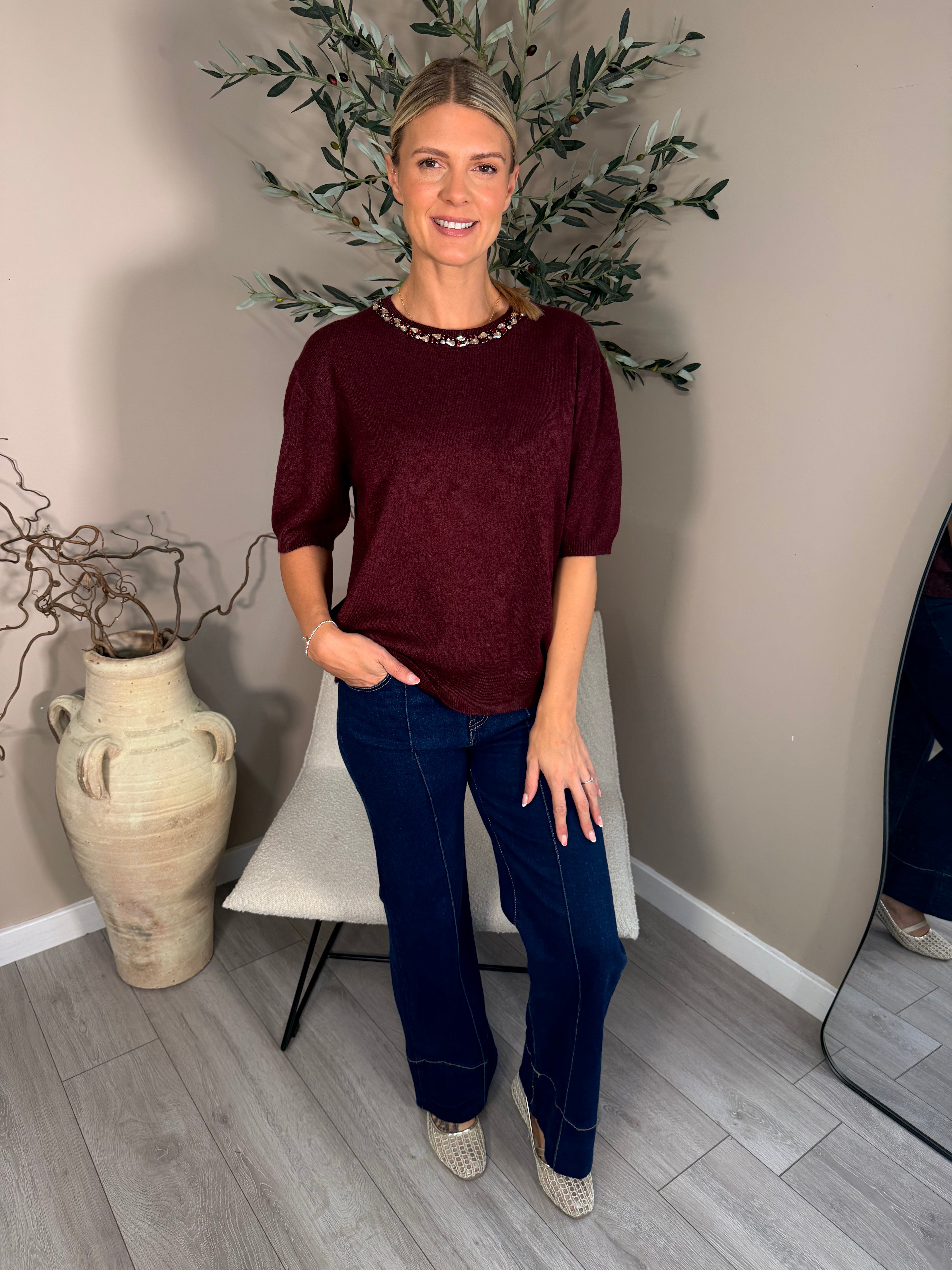 Brompton Jewel Knit Top
