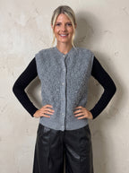 Prague Boucle Button Waistcoat