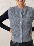 Prague Boucle Button Waistcoat