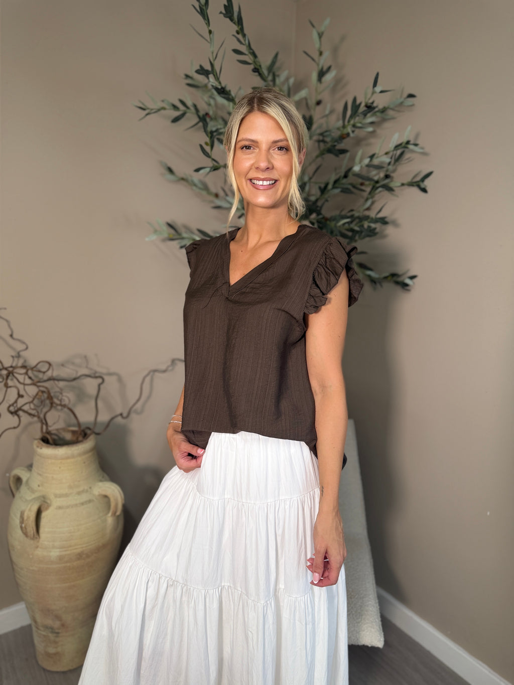 Monaco Crochet Back Top