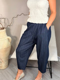 Palma Pinstripe Barrel Trousers