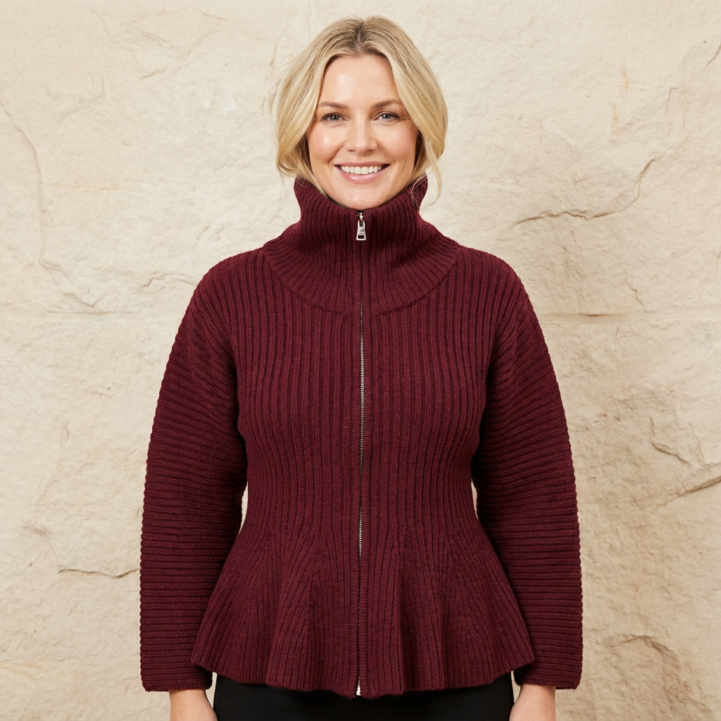 Paris Funnel Neck Zip Jacket