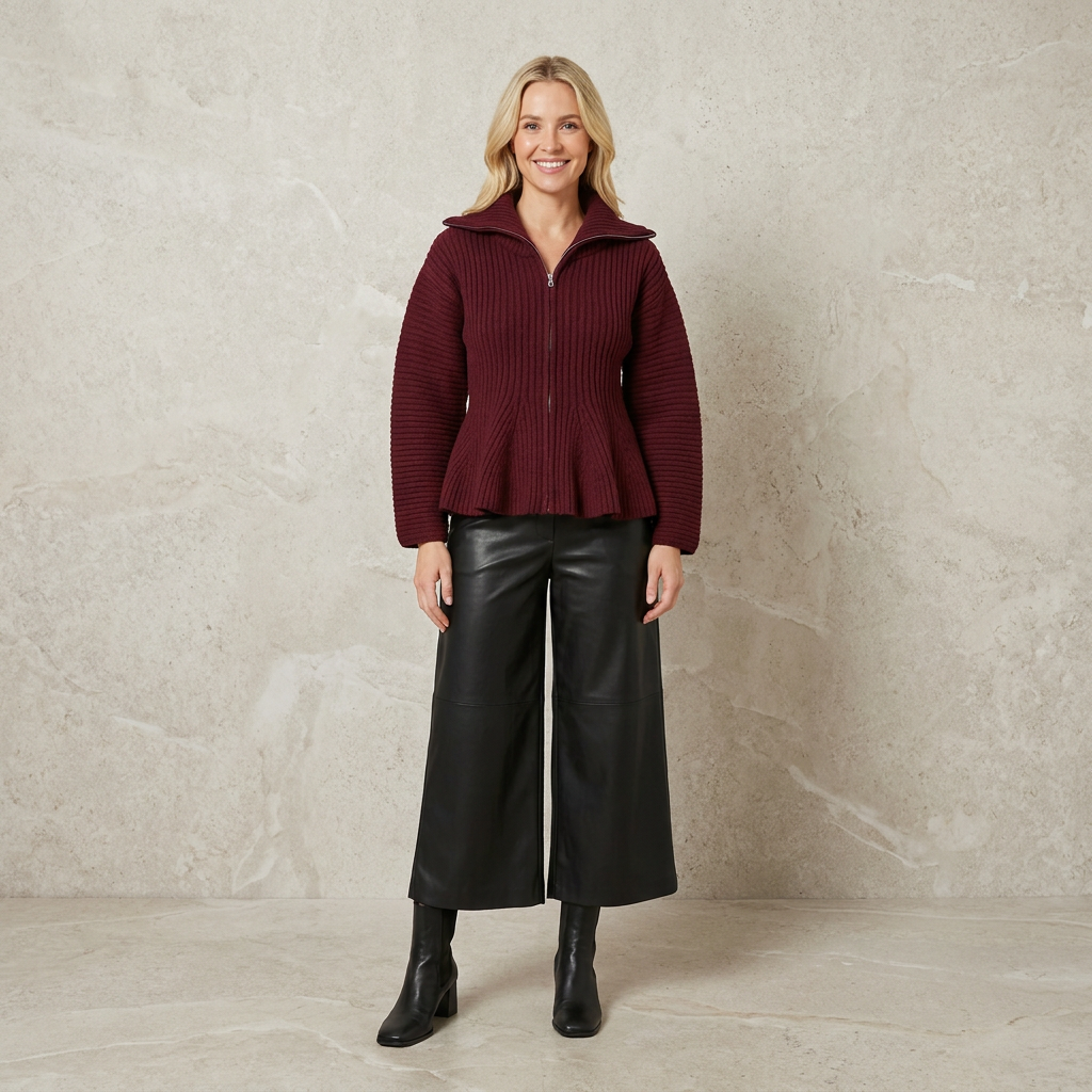 Paris Funnel Neck Zip Jacket