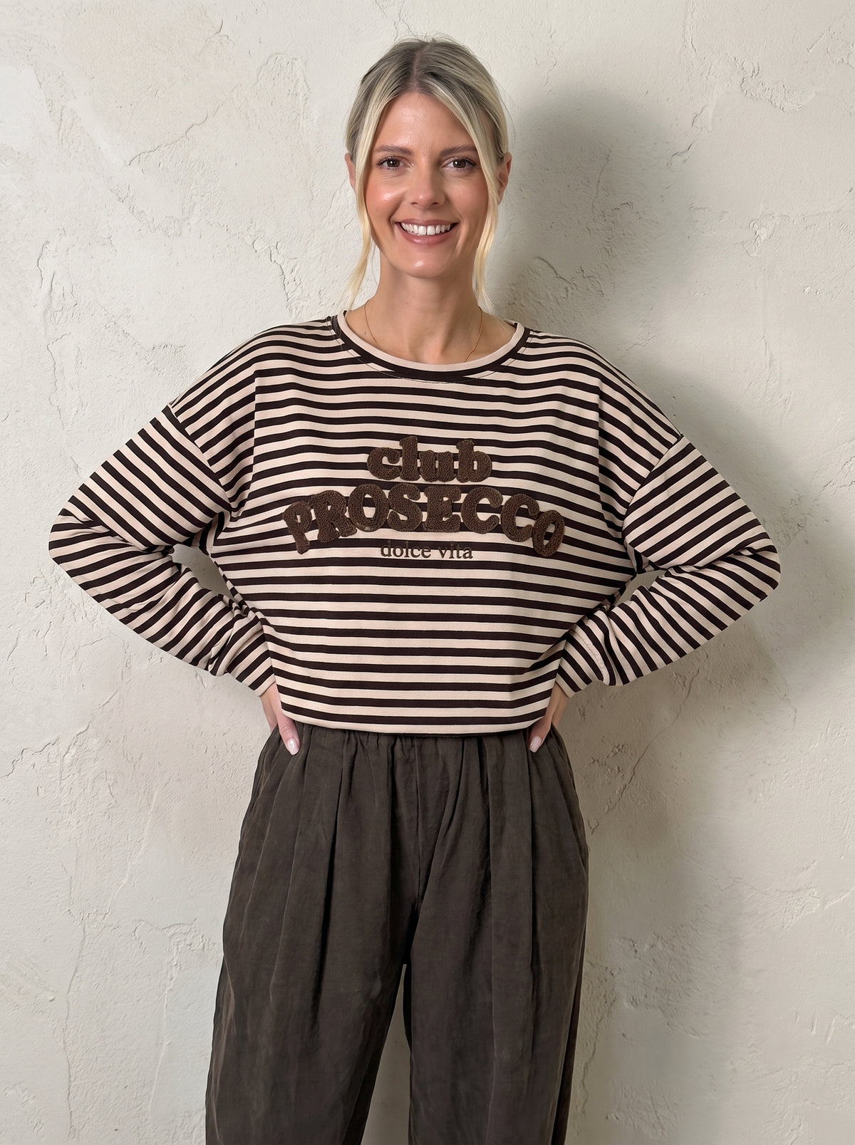 Stripe Prosecco Top