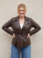 Knightsbridge Crop PU Trench