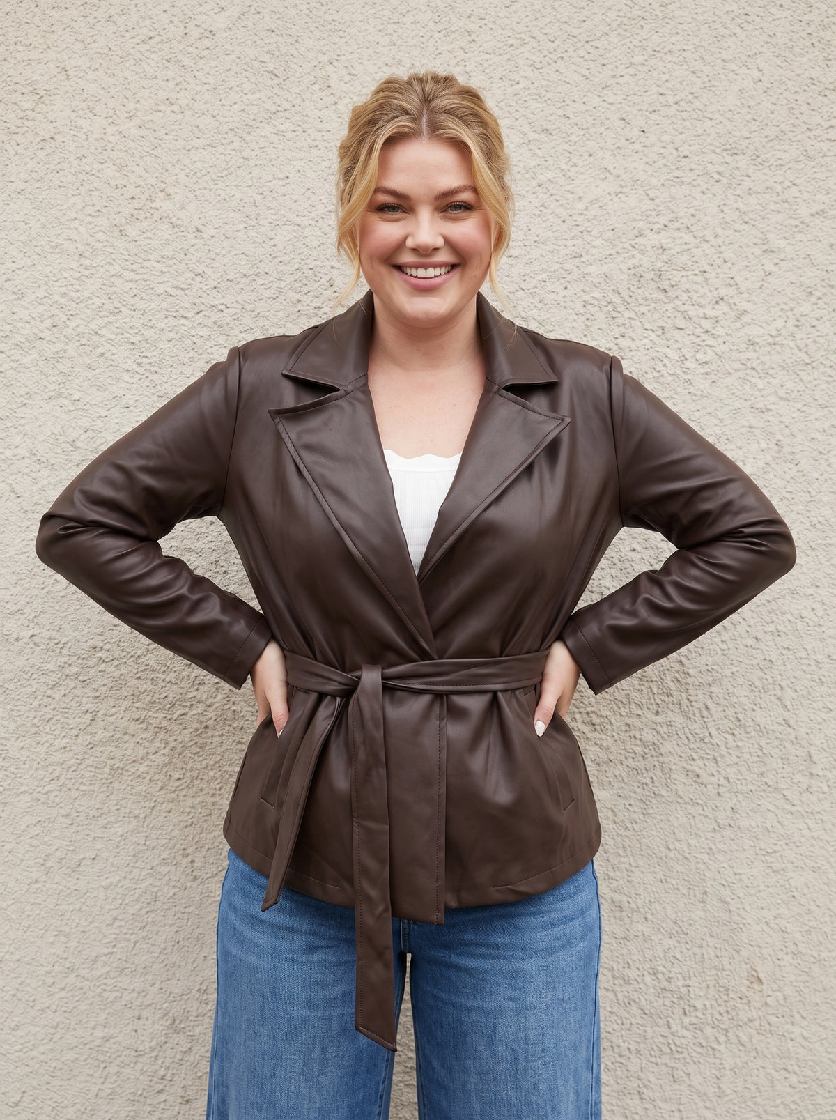 Knightsbridge Crop PU Trench